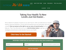 Tablet Screenshot of extremehealthradio.com